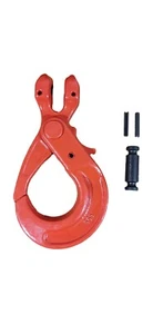 Grade 8 Compacted Skip Hook For 10mm Skip Chain - Clevis Self Locking Hook - Picture 1 of 3
