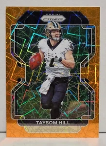2021 Panini Prizm Football Taysom Hill #303 Orange Laser Prizm New Orleans... - Picture 1 of 2