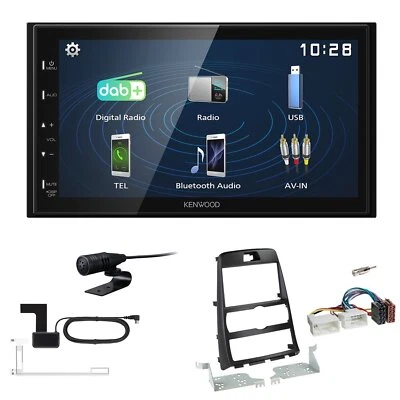 Kenwood 2DIN DAB+ Autoradio für Hyundai Genesis 2010-2013 schwarz - Bild 1 von 4