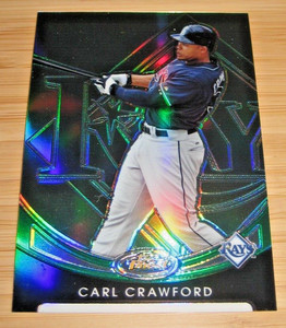 Carl Crawford – 2010 Finest Green Refractor – Serial # 75/99