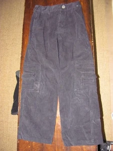 Boys 7 Reg Gymboree Black Wide Wale Corduroy Pants Holiday adj. waist Christmas - Picture 1 of 3