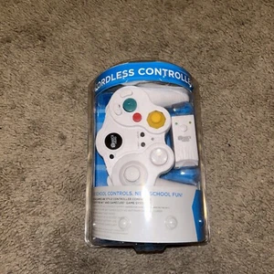 New Block Head Wireless GameCube Wii Controller Cordless w/ Dongle Connector - Picture 1 of 2