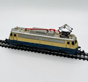 Locomotora eléctrica vintage Minitrix N analógica 12931 BR E 10 1309 azul/beige DB Alemania - Imagen 1 de 9