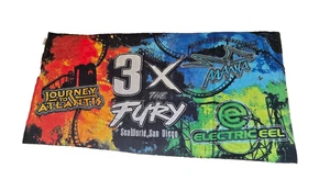 SEA WORLD SAN DIEGO CA, Journey to Atlantis Collectible Towel! 3X Fury Manta Eel - Picture 1 of 4