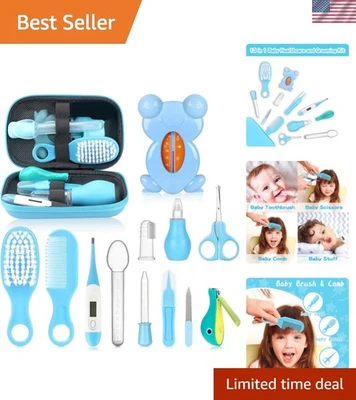 Kit portátil de cuidados de saúde e higiene para bebês 13 em 1 - Conjunto Safe Baby Essentials - Imagem 1 de 4