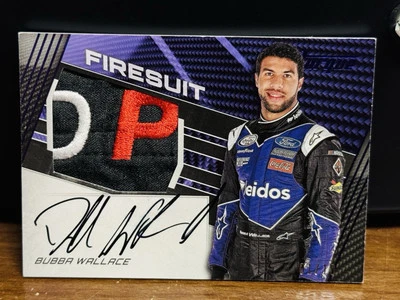 SICK Purple 2017 Torque Racing Bubba Wallace Firesuit Jumbo 1/10 Auto Autograph - Image 1 of 2