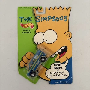 Vintage 1990 The Simpsons Hot Wheels Family Camper Car Mattel Rare In Box - Picture 1 of 6