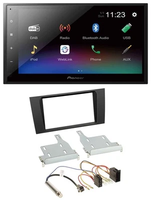 Pioneer USB Bluetooth DAB 2DIN MP3 Autoradio für Audi A4 B5 1999-2001 Symphony - Bild 1 von 4