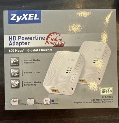 HD Powerline Adapter ZyXel PLA5205 600 Mbps - Image 1 of 2