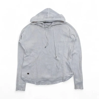 Ralph Lauren Pullover Damen L Weiß Hoodie Feindtrick Kapuze Sweatshirt Vintage  - Bild 1 von 4