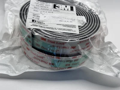 Resistencia industrial - Paquete de 2 pies - Adhesivo transparente interior/exterior 3M doble bloqueo Foto 1 de 3