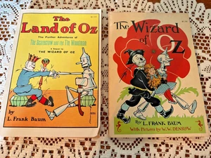 Wizard of Oz and Land of Oz Softcover Set of 2 Books L Frank Baum 1956 - Picture 1 of 8