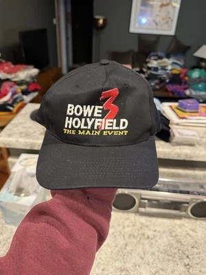 De colección 1996 Riddick Howe Vs. Evander Holyfield 3 SnapBack Gorra Gorra Boxeo Promoción  Foto 1 de 4