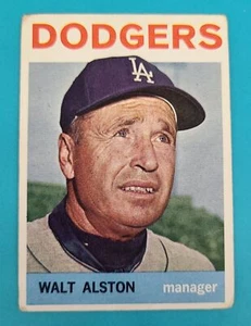 1964 Topps #101 Walt Alston Los Angeles Dodgers BASEBALL Card 9A - Picture 1 of 2