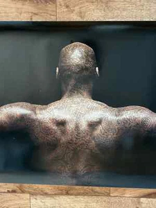 Michael Jordan Tattoo Wings 2005 Nike Poster 20th Anniversary Promo 58,5x183 cm - Bild 1 von 9