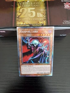 Yugioh Bonanza - Vampire Lord - Platinum Secret Rare - RA03-EN128 - Picture 1 of 1