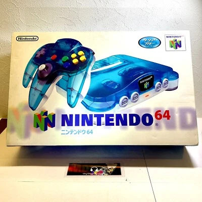 Nintendo 64 with Box Clear Blue and Memory Expansion Pack Included Japan - Image 1 of 4