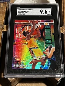 1999 KOBE BRYANT Topps Chrome Highlight Reels Refractor #HR4 SGC 9.5 MINT + - Picture 1 of 2