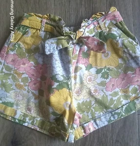 Girls Janie And Jack Sundeck shorts size 8 Mimosa Floral - Picture 1 of 3