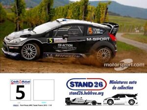 Decals Ford Fiesta WRC Tanak France 2012 additif pour Minichamps 1/18
