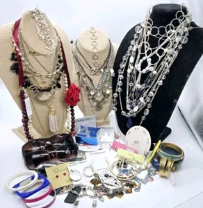 Estate Jewelry Lot 57 pc Sunglasses Givenchy BRIGHTON Kirks Folly Vintage 2 Now - Picture 1 of 16