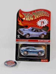 Hot Wheels RLC 1968 Copo Camaro 2013 Club Car Exclusive Blue #1585/4000 W/Button - Picture 1 of 6