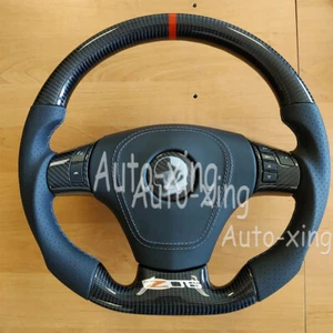 C6 Carbon Fiber Button Cover Trim for Corvette C6 Steering Wheel Cover 2006-13 - Picture 1 of 13
