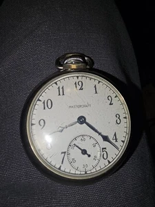 Mastercraft Pocket Watch Railroad Watch - Picture 1 of 6