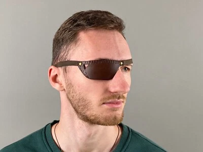 Leather Eye Patch, Eye Patch, Man Eye Patch, Woman Eye Patch - Image 1 of 4