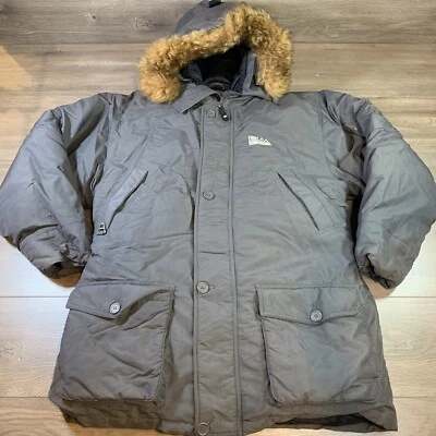 FIRST DOWN “Sixty Four” Men XL Down Hooded Parka Coat Jacket Removable Fur Trim - Image 1 of 4