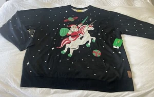 Tipsy Elves | Size 5XL | Ugly Christmas Sweater Unicorn Santa | NWT - Picture 1 of 10