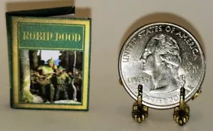 LIBRO MINIATURA SCALA 1:12 ROBIN HOOD ILLUSTRATO N.C. WYETH - Foto 1 di 8