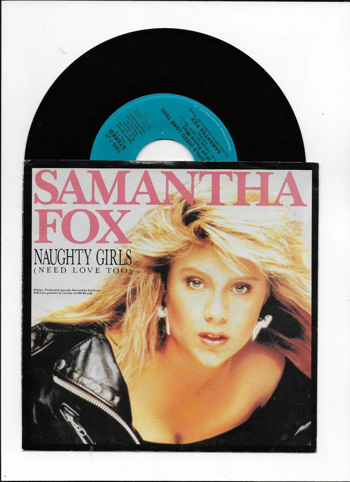 SAMANTHA FOX NAUGHTY GIRLS ORIGINAL SINGLE FROM USA, AMAZING PIC SLEEVE - Image 1 of 1