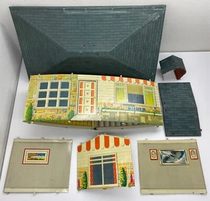Antique Wolverine Tin Ranch Doll House Marx Toy Detailed INCOMPLETE PARTS - Picture 1 of 22