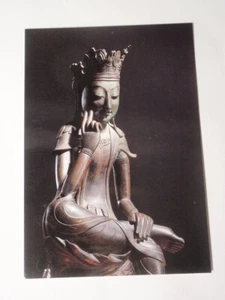 Cartolina Maitreya seduta in bronzo dorato *non spedita* - Foto 1 di 2