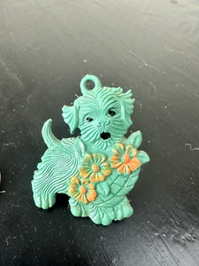 VTG Original Plastic Blue Scottish Terrier Dog Retro Pin Collectible - Picture 1 of 4