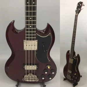 Greco EB 50 1985 Red SG type W/Gig bag Electric Bass Guitar Used From Japan - Zdjęcie 1 z 10
