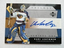 2005-06 Upper Deck Trilogy Scripts Kari Lehtonen #SFS-KL Auto