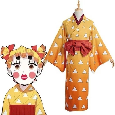 Kimono con peluca cosplay Zenitsu Entertainment District para mujer talla pequeña  Foto 1 de 4