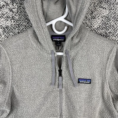 Patagonia Shearling Full Zip Hoody Womens Small Pile Fleece Outdoor Hike READ - Image 1 of 4
