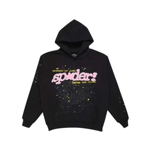 Sp5der - P*NK V2 Hoodie Black - Picture 1 of 3