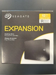 Seagate Expansion External Drive 6TB, 8TB, 12TB Black | Used with Original Box - Picture 1 of 6