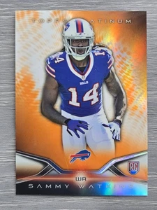 SAMMY WATKINS ORANGE REFRACTOR RC 2014 TOPPS PLATINUM BILLS - Picture 1 of 2