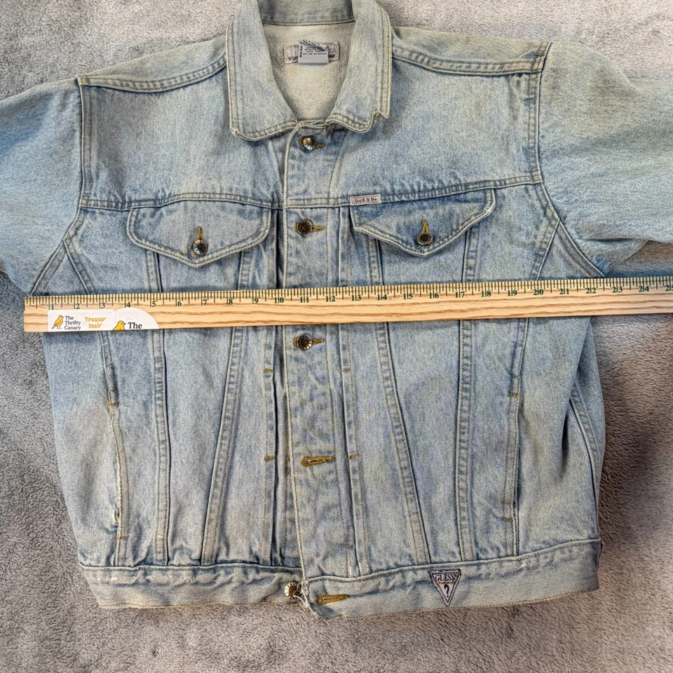 Guess Georges Marciano Denim Trucker Jacket Men’s XL Distressed Hong Kong - Image 1 of 4