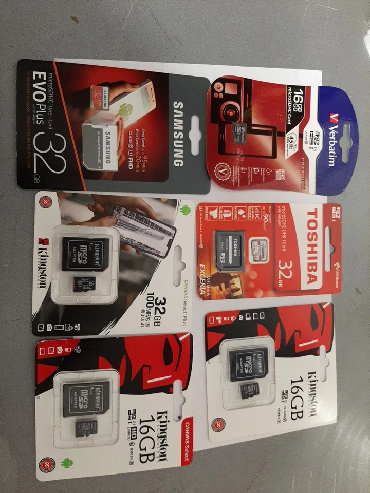 lotto microsd 6 pezzi - Immagine 1 di 1