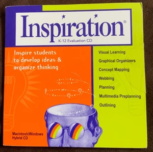 1998 INSPIRATION K-12 Evaluation CD / HYBRID CD Macintosh/Windows New Sealed - Picture 1 of 4