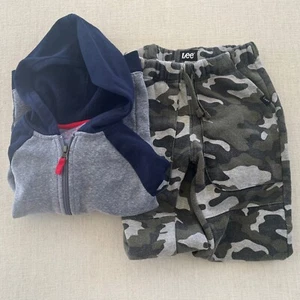Lee Boys Sweatpants& Cat & Jack Hoodie 6/7 & 7/8 Cotton Blend - Picture 1 of 14