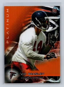 2015  Topps Platinum Rookie Orange Refractors #139 Vic Beasley Rc Rookie B17