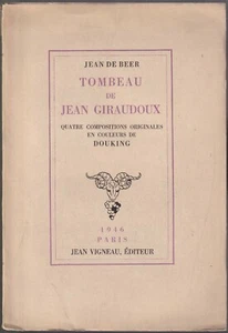 TOMBEAU de Jean GIRAUDOUX de Jean De BEER Illustrations Originales DOUKING N°674 - Picture 1 of 9