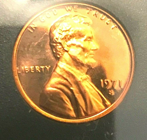 1971 S Lincoln Cent  DEEP CAMEO  PROOF (1 COIN) Cover